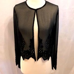 *VINTAGE* Speigel Together Beaded Formal Evening Jacket NWT